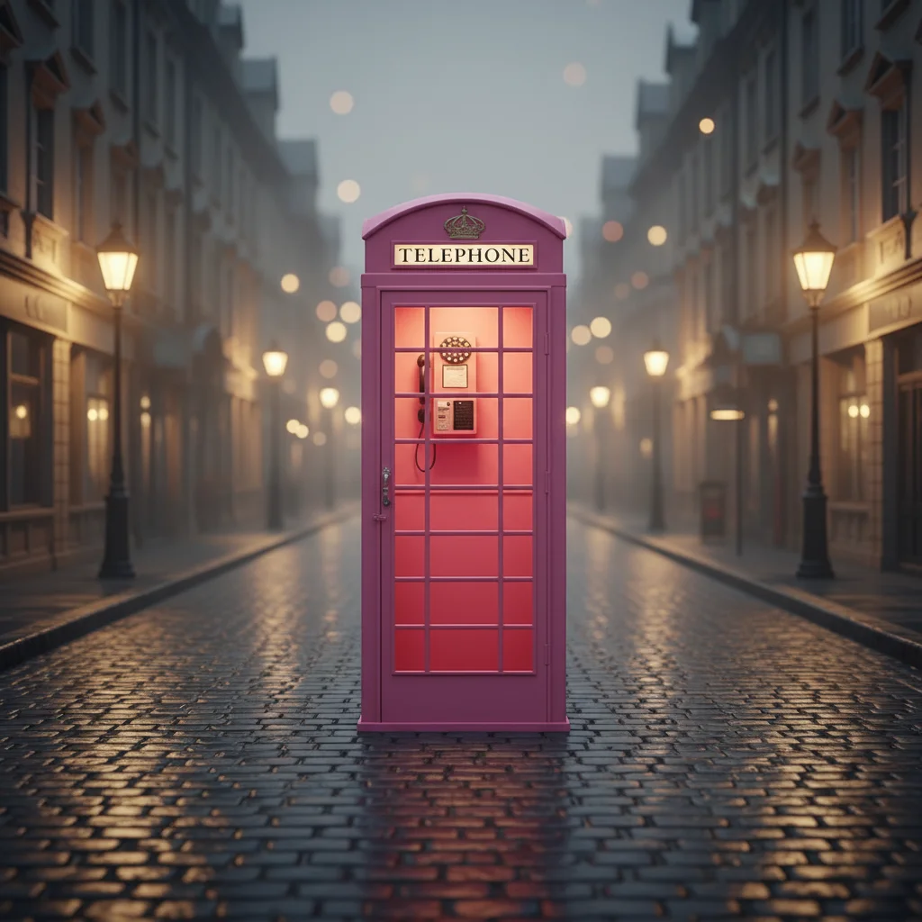 Wholesale Popular Design London Metal Phone Booth, British Decor With UV Printing Outdoor Bar Decoration