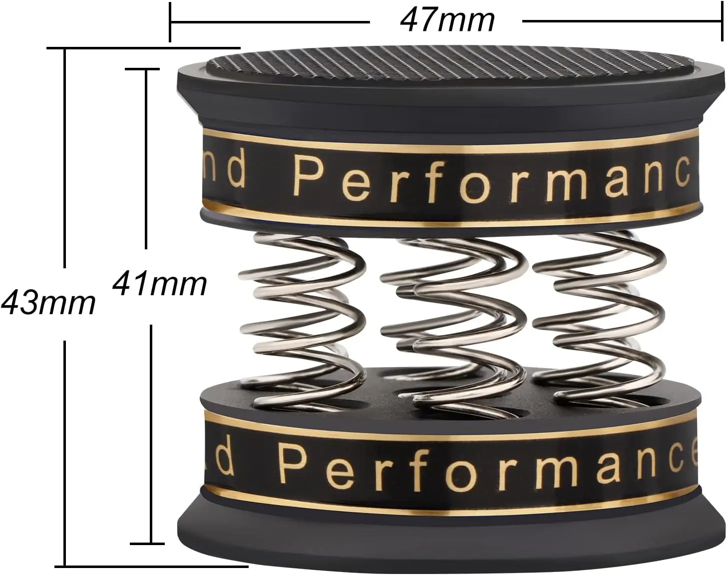 

Preffair 4 PCS Aluminium Alloy Speaker Spikes Spring Damping Pad for Audio CD HIFI audio Stand Feet Amp cone speaker pad