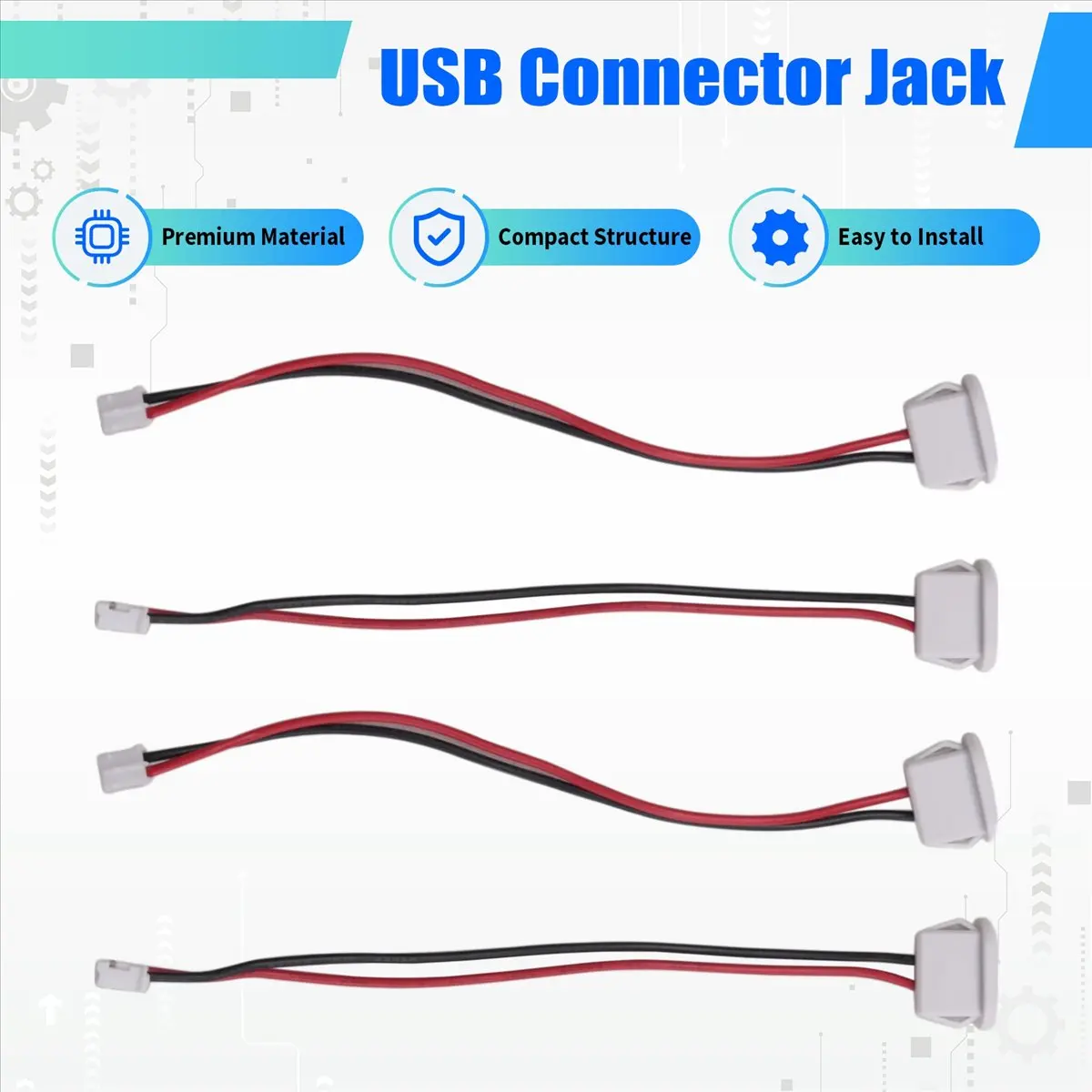 #76U 10Pcs USB Type C Connector Jack Female Type-C with Card Buckle-B,typec female usb connector,(copper)