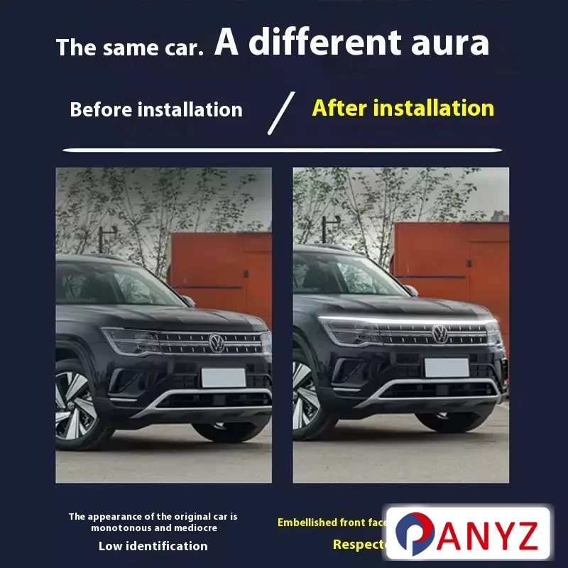 لأودي Q3 Q4 Q5 2003-2024 ترقية جديدة LED النهار تشغيل ضوء المسح بدء غطاء السيارة DRL دليل ديكور المحيطة مصباح 12 فولت #4