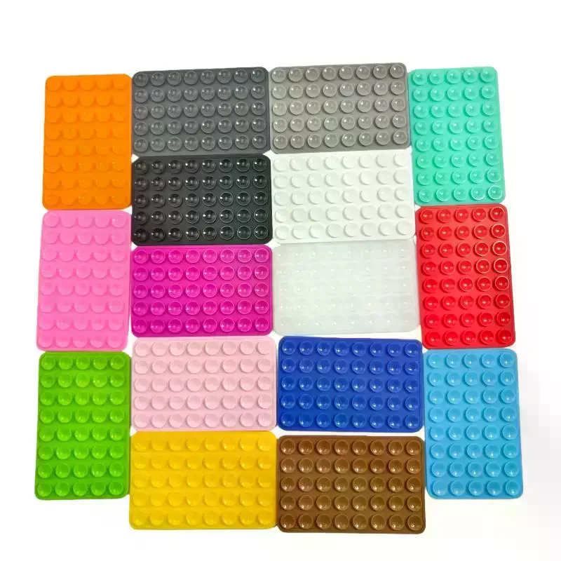 

1/3Pcs Double Sided Detachable Phone Rubber Sucker Pad Silicone 40 Suction Cup Phone Holder Fixed Anti-slip Mobile Fixture