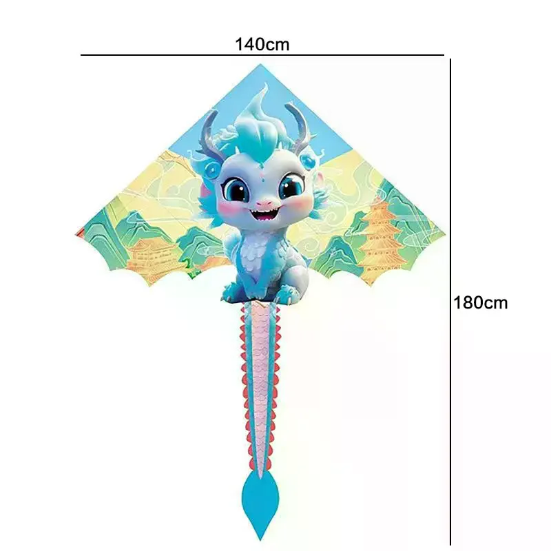 Enjoyable 1.4M Big Pterosaur Kite, Dragon Kite For Children and Adults, Easy to Fly Tail Outdoor Toy