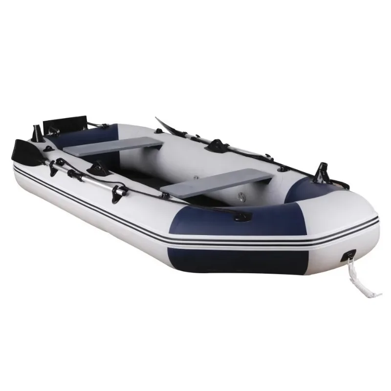 3.0M Aluminum Floor Inflatable Fishing Boat for 3-4 People Drifting Outdoor Activity on Sale
