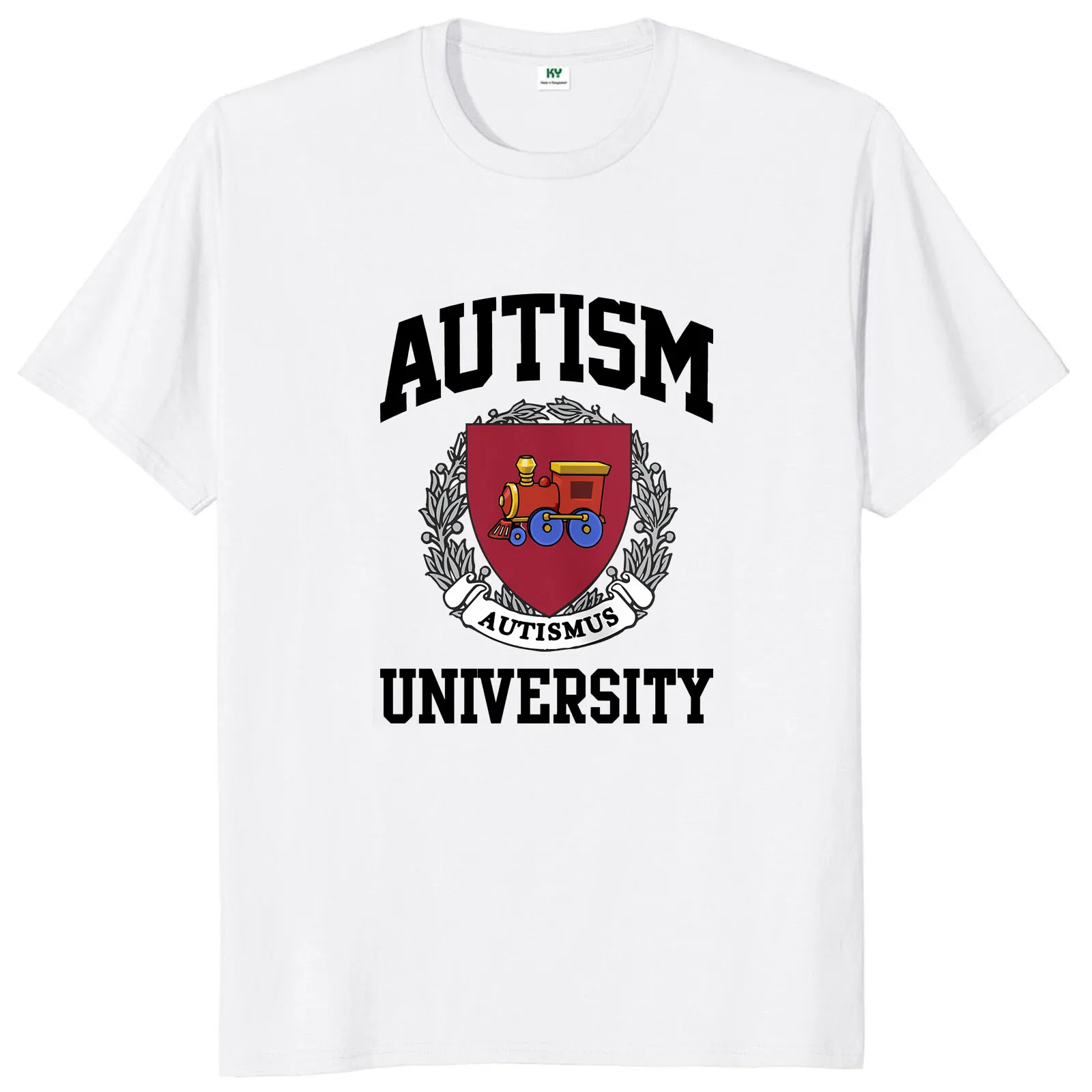 Autism University Autismus T Shirt Funny Autistic Intreovert Humor Gift Graphic T-shirt 100% Cotton Soft Unisex Tee Tops EU Size