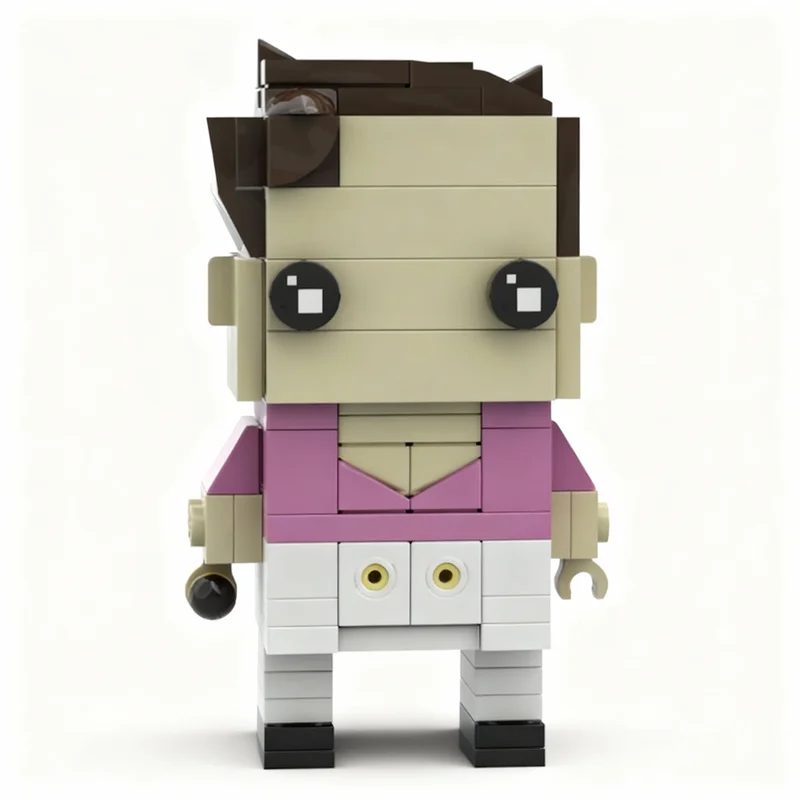 120pcs MOC Harry Styles Fine Line Headz Scene Building Blocks Construction Pack Assembly Model Showcase Toy Gift For Hobbyists