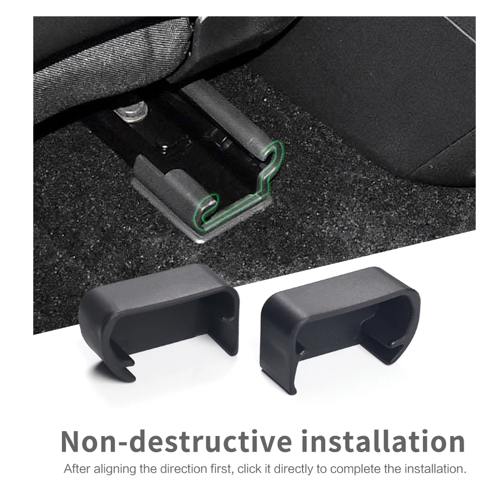 Car Interior Function Accessories For for VW ID.3 ID3 Rear Seat Slide Rail Soft Rubber Plug Protection