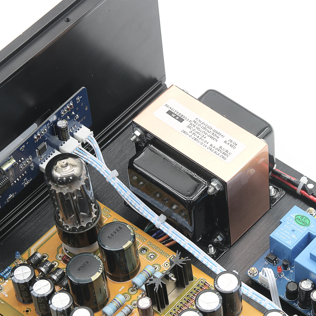 완성된 HiEND Cary-AE1 스테레오 튜브 프리앰프 원격 볼륨 6SN7 튜브 오디오 프리앰프