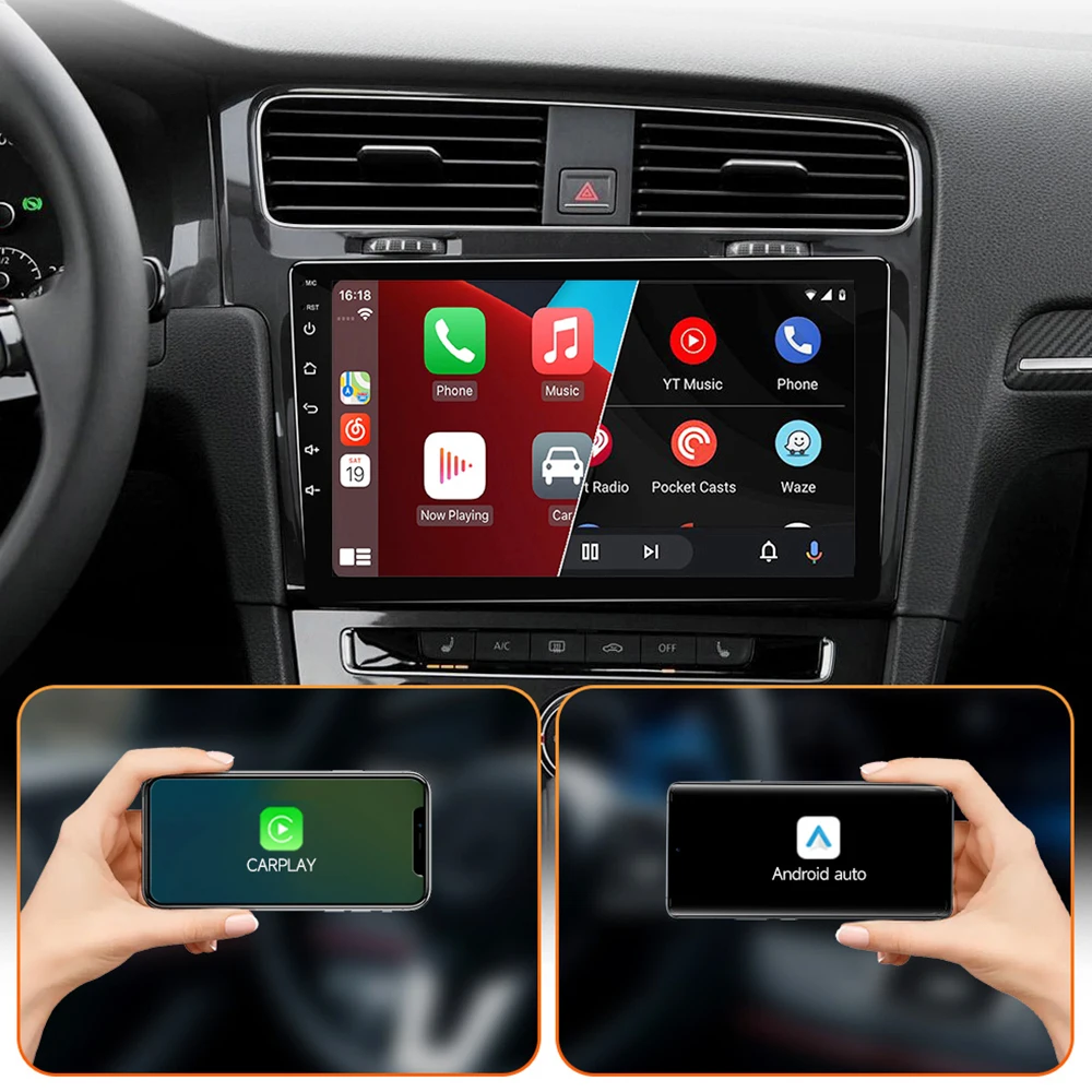 JIUYIN 10.1 بوصة مشغل راديو السيارة ل Volkswagen VW Golf 7 2013-2020 اللاسلكية CarPlay الوسائط المتعددة لتحديد المواقع Autoradio شاشة ستيريو #3
