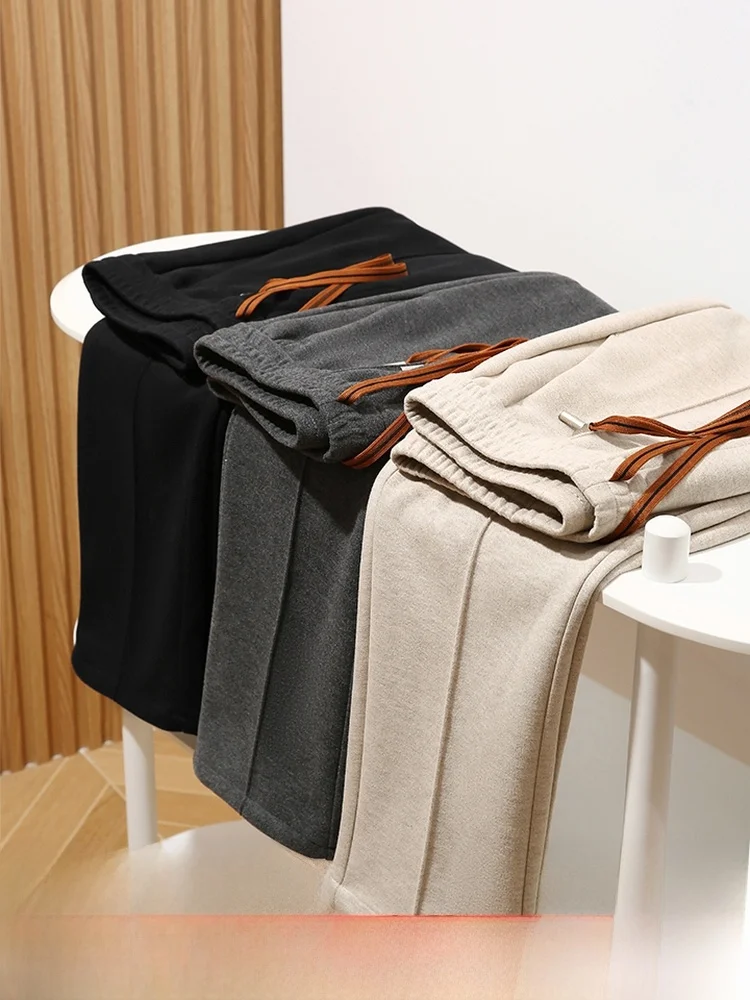 

Итальянские винтажные мужские трикотажные повседневные брюки из ацетатной шерсти с 3D индивидуальным принтом, осень-зима, элитные прямые брюки для поездок на работу...