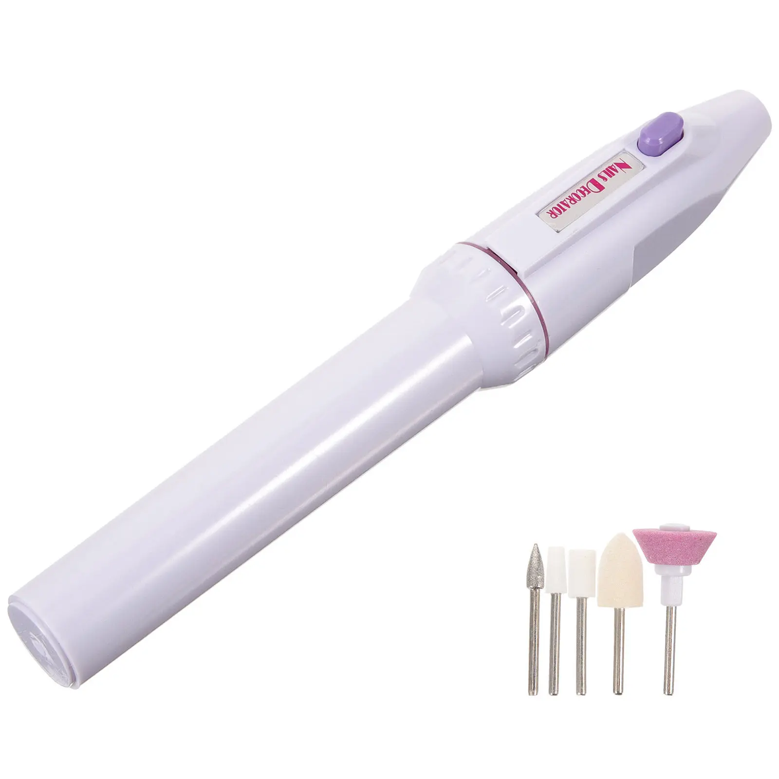 Set Trapano per Unghie Elettrico, Lima per Manicure Portatile per Unghie in Acrilico e Gel, Lucidatrice per Unghie per Uso Domestico e da Salone