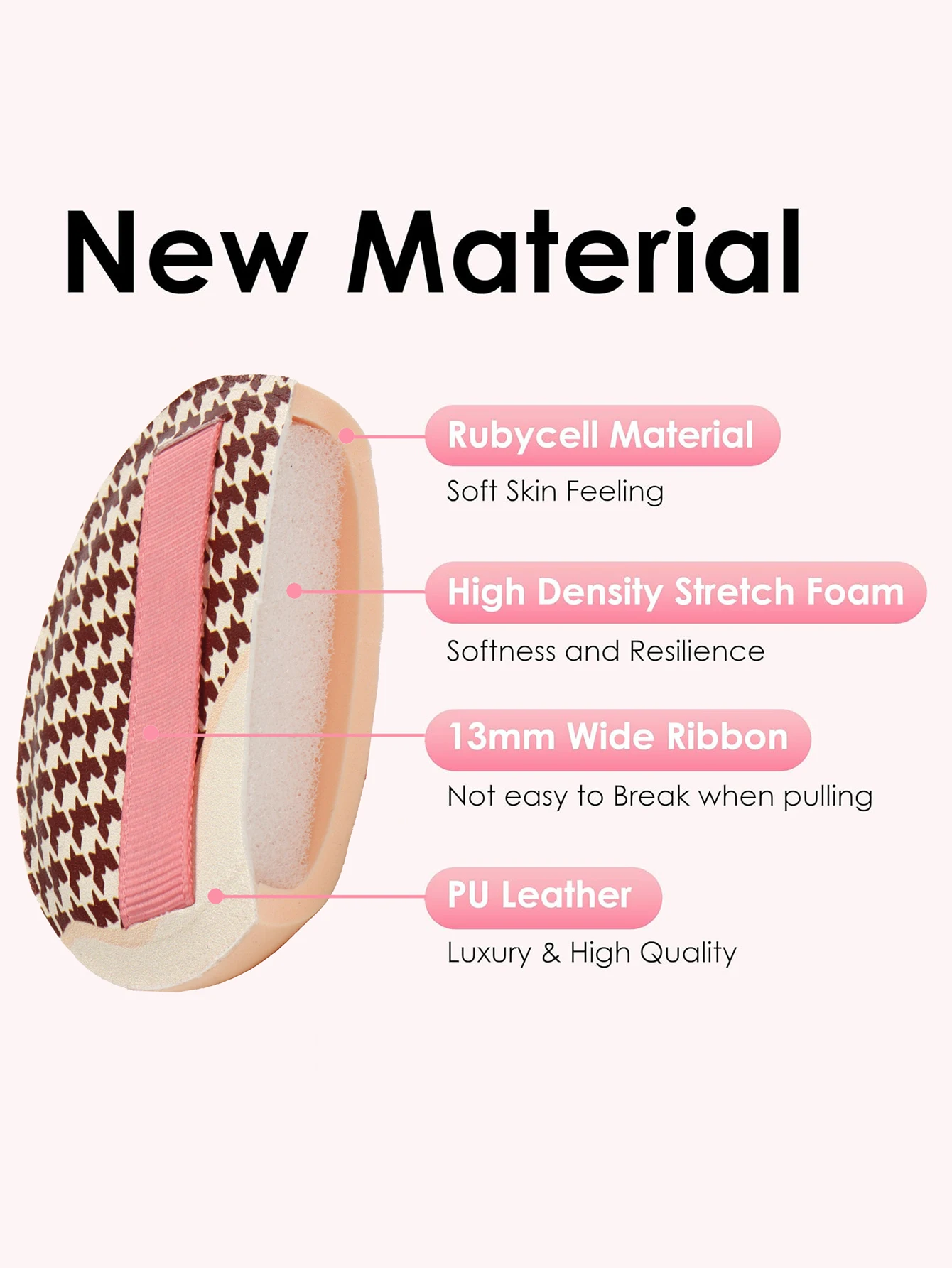 Random Super Thick Cosmetics Puff Large Size Concealer Foundation Sponge Cushions Wet Dry Use Face Beauty Makeup Puffs Tools XL