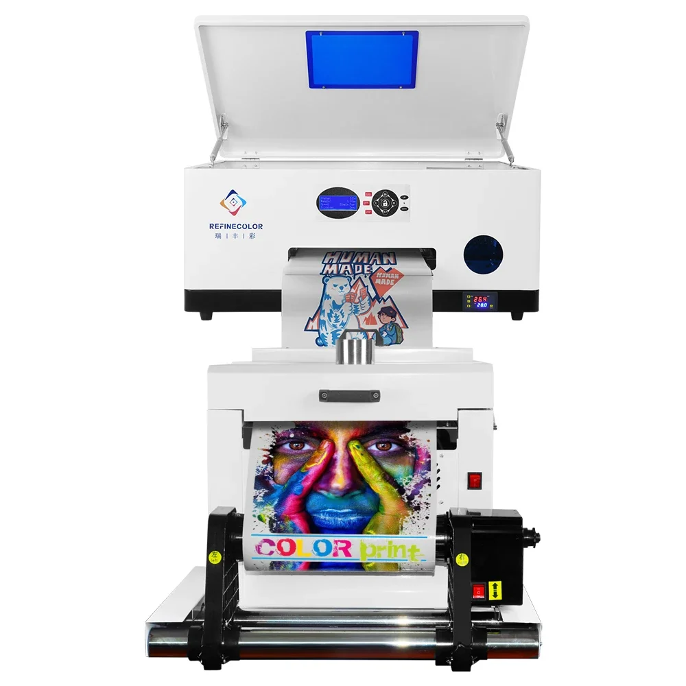 Refinecolor DTF Shaker e Secador, DTF Inkjet T-shirt Printing Machine