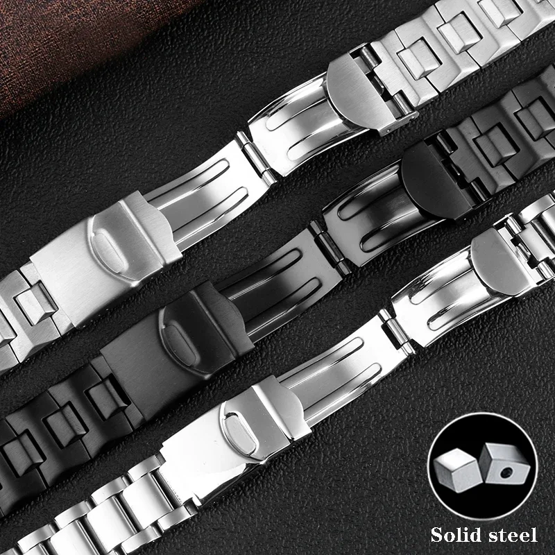 Solid Stainless Steel Watchbands For Swatch YCS YAS YGS IRONY Watch strap Men's and Women's Metal silver Bracelet 17mm 19mm