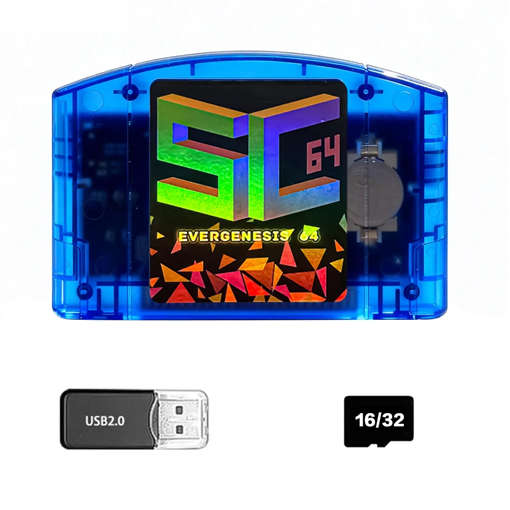 SC64 Open Source FlashCard N64 5000 in 1 Game Cartridge Voor Nintendo 64 Video Game Console Compatibiliteit 64DD/SNES/GB Games