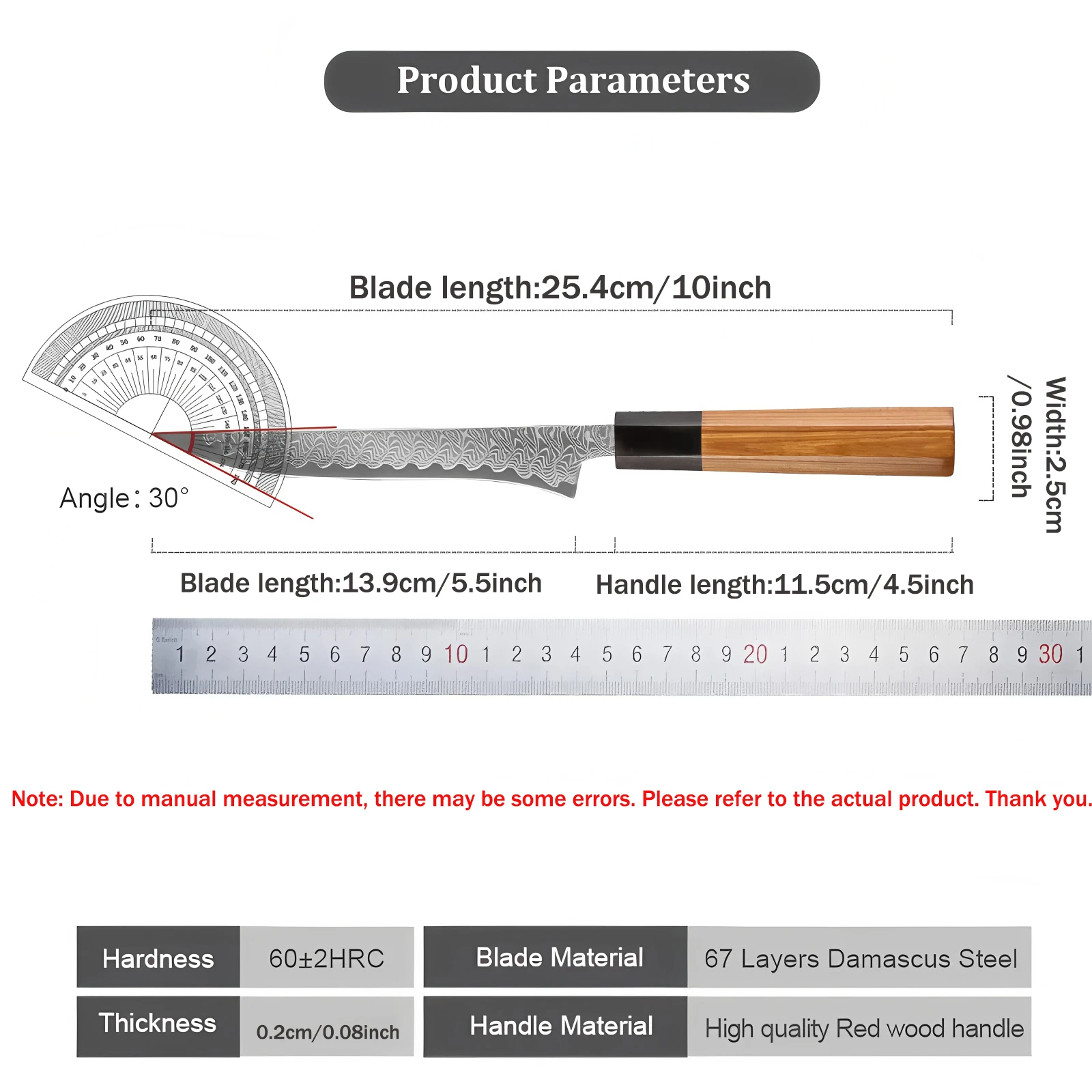 Boning Knife 67 Layers Damascus Steel Kitchen Knife Meat Fruit Slicing Knife Cutting Knives Home Restaurant Knives Kitchen Stuff