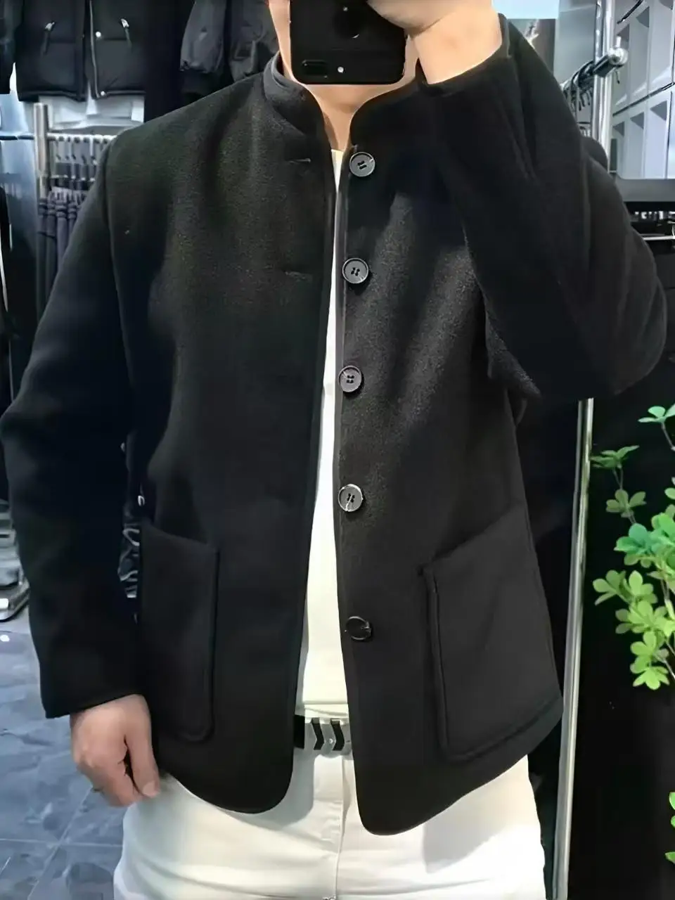 

Мужская хлопковая куртка 2024: Новинка зимы, комфортная, модная, с воротником-стойкой, повседневная, двусторонняя, утепленная, с длинными рукавами