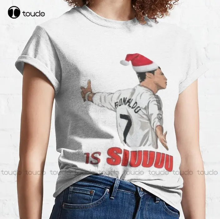 All I Want For Christmass Is Siuuuuu Classic T-Shirt Halloween Shirts Custom Aldult Teen Unisex Digital Printing Tee Shirts