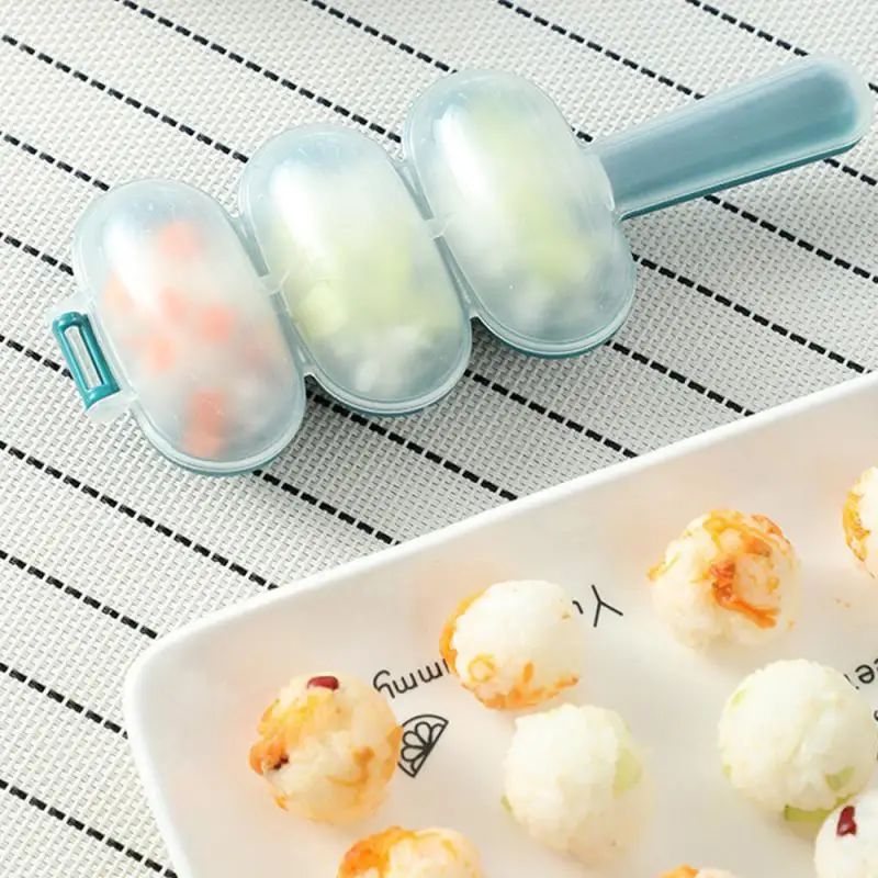 Rice Ball Shaker DIY Rice Baller Shakers Lunch Maker Mould Onigiri Mold DIY Rice Baller Shakers Kitchen Sushi Tools Accessories