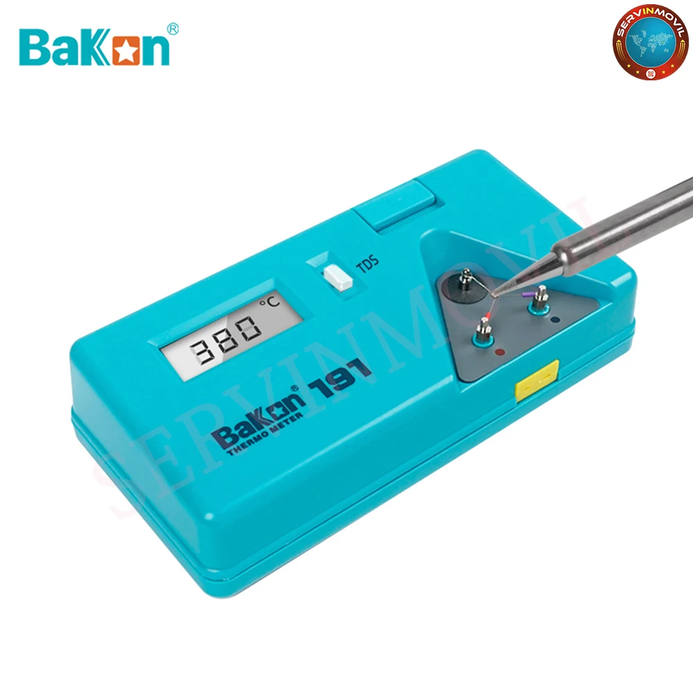

Bakon BK191 Soldering Iron Tip Thermometer Convenient For Lead-Free Solder LCD Digital Display Measurement Temp 0-600 Degrees