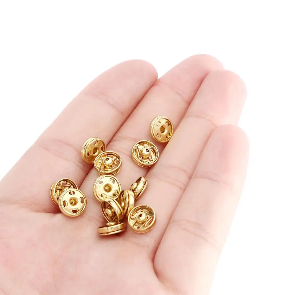 DIY 6/8mm Metal Clothing Apparel Sewing Accessories Sewing Buttons Sewing Accessories Invisible Button Metal Buckle