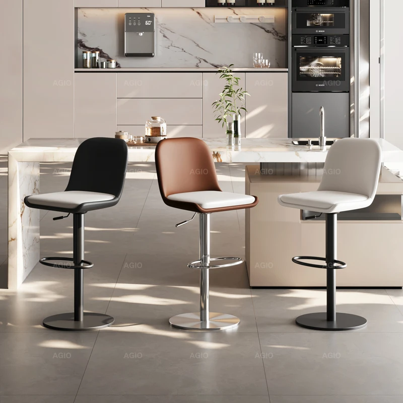 Kursi Bar Tukang Cukur Pesta Kursi Bar Kokoh Amerika Kupu-kupu Nordic Furnitur Rumah Perjamuan Logam Dewasa Tunggal Kreatif Mewah