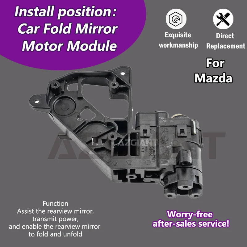 AZGIANT Car Wing Mirror Authentic Folding Motor Power Assembly For 2014-2019 Mazda Miata MX-5 car accessories right left tools