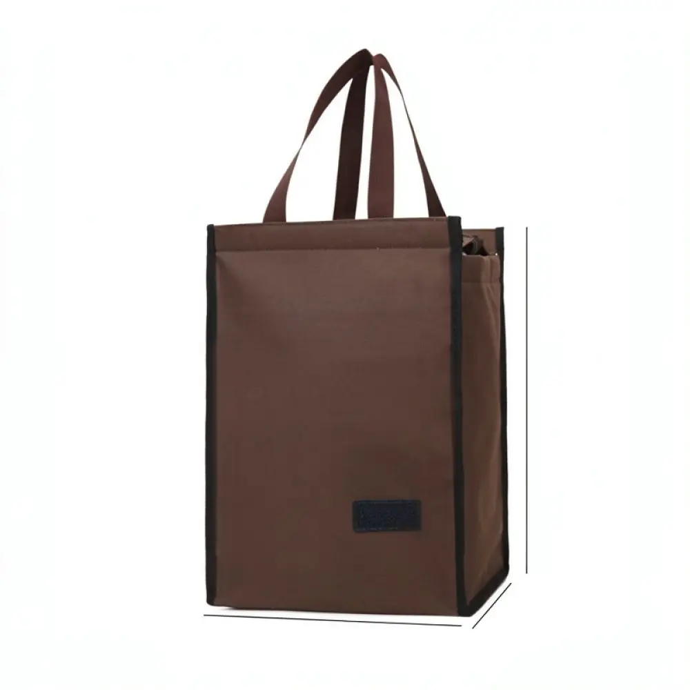 Portable Thermal Lunch Bag Aluminum Foil Insulated Pouch Durable Oxford Food Organizer For Office Workers And Students