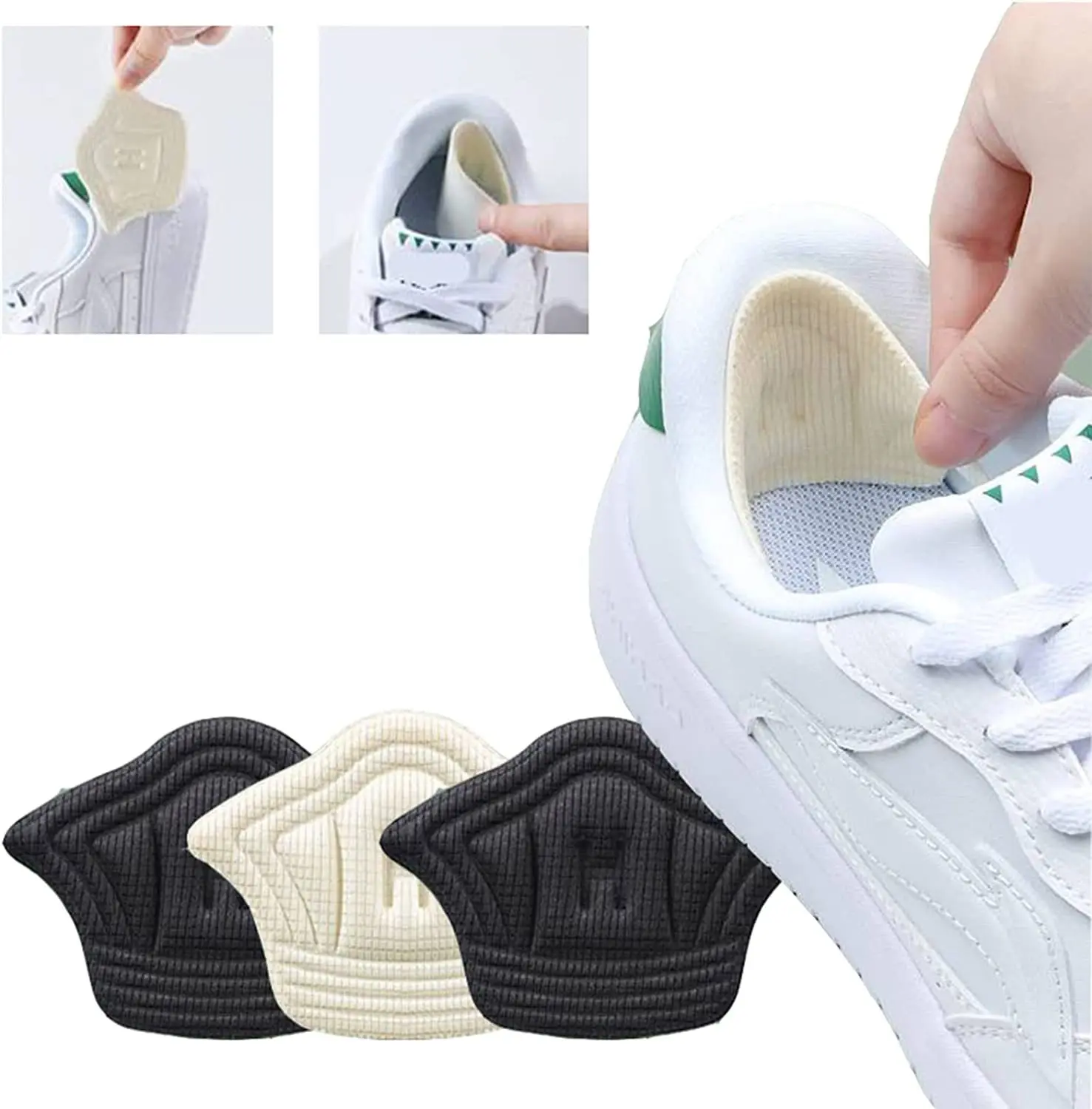 1/3/5Pair Insoles for Shoes Patch Heel Pads for Sport Shoes Adjustable Size Feet Pad Insole Heel Protector Back Sticker Shoe Pad