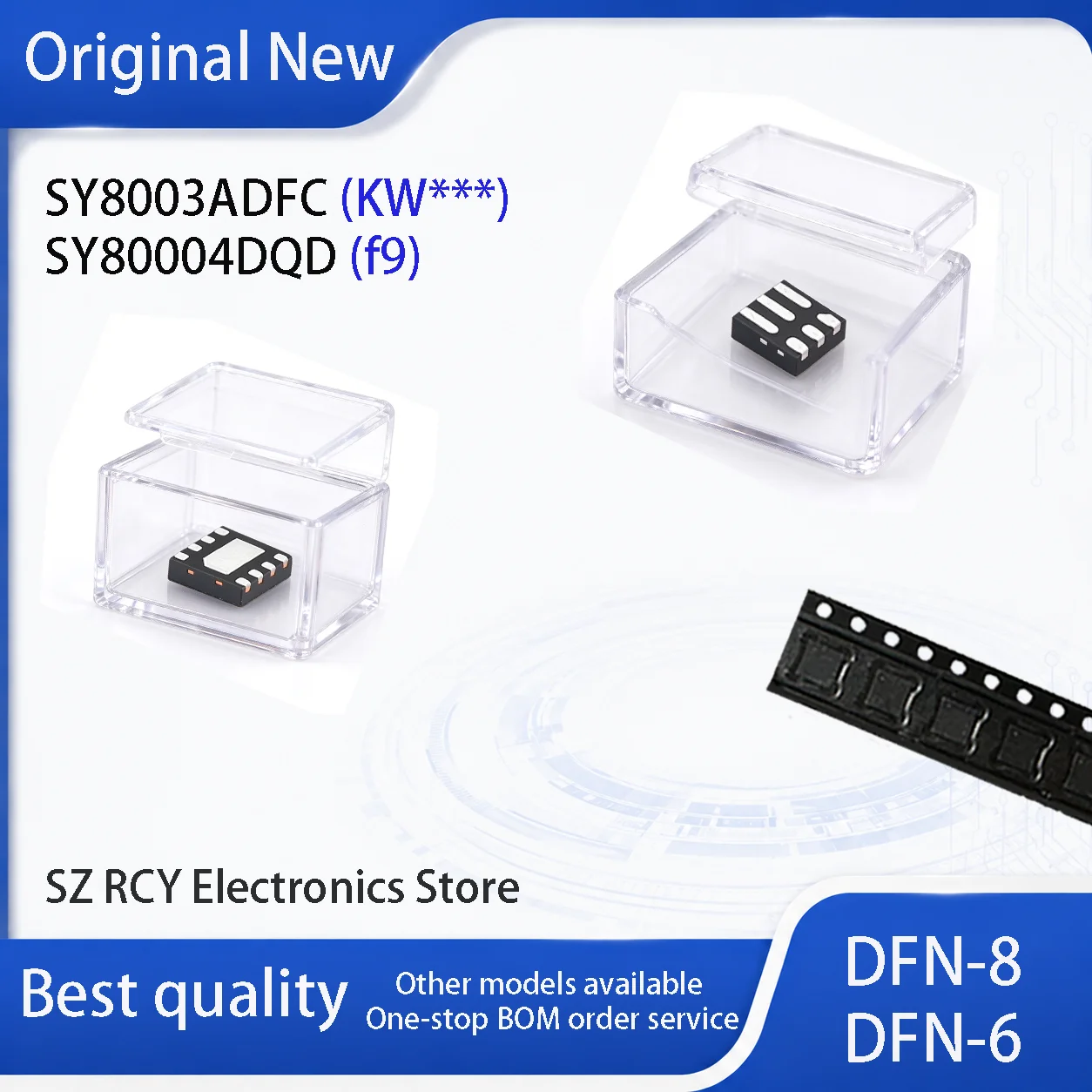 (10-1000 PCS)NEW SY8003ADFC KW SY80004DQD f9 SY8003A SY80004 19 DC-DC DFN IC CHIP