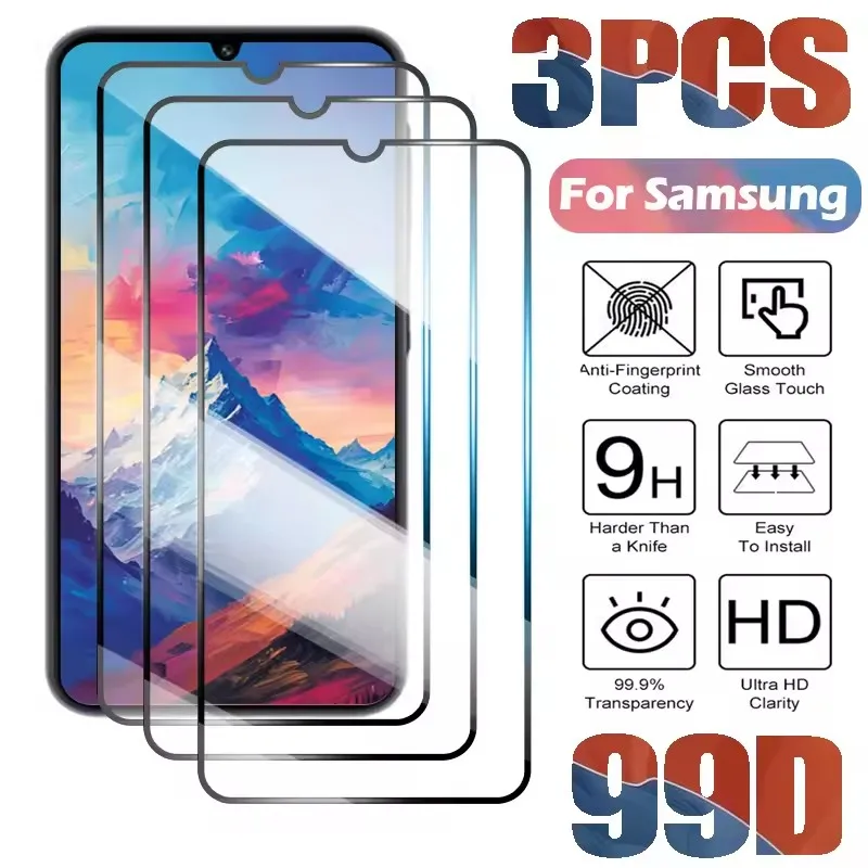 3 Stück gehärtetes Glas für Samsung Galaxy A16 4G 5G Displayschutzfolie