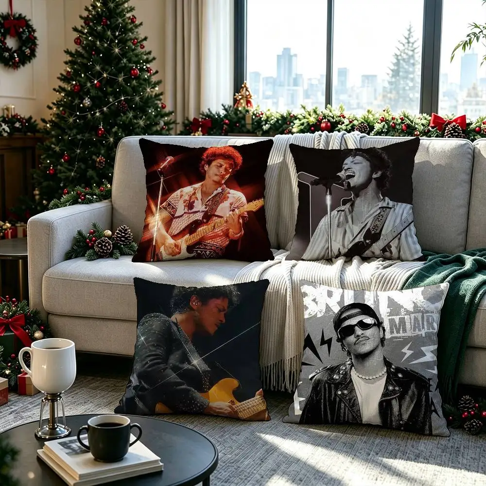 Popular Singer Bruno Mars  Pillow cover gift High definition digital printing,Surprise  vivid pattern Household.
