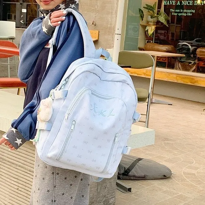 

Новинка: Вместительный школьный рюкзак для девочек средней школы с принтом, легкий, в уличном стиле, на двух лямках