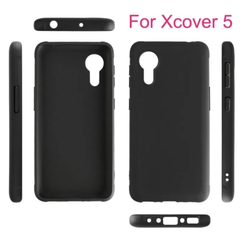 black matte soft tpu case on for samsung galaxy xcover5 xcover 5 back cover cases protection coque shield