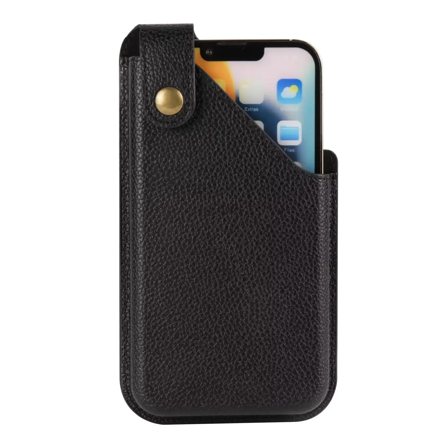 

Capa Phone Leather Pouch For iPhone 17E 17 Air 16e 16 Pro Max 15 14 Plus 12 13 Mini Universal Vertical Waist Bag Phone Belt Case