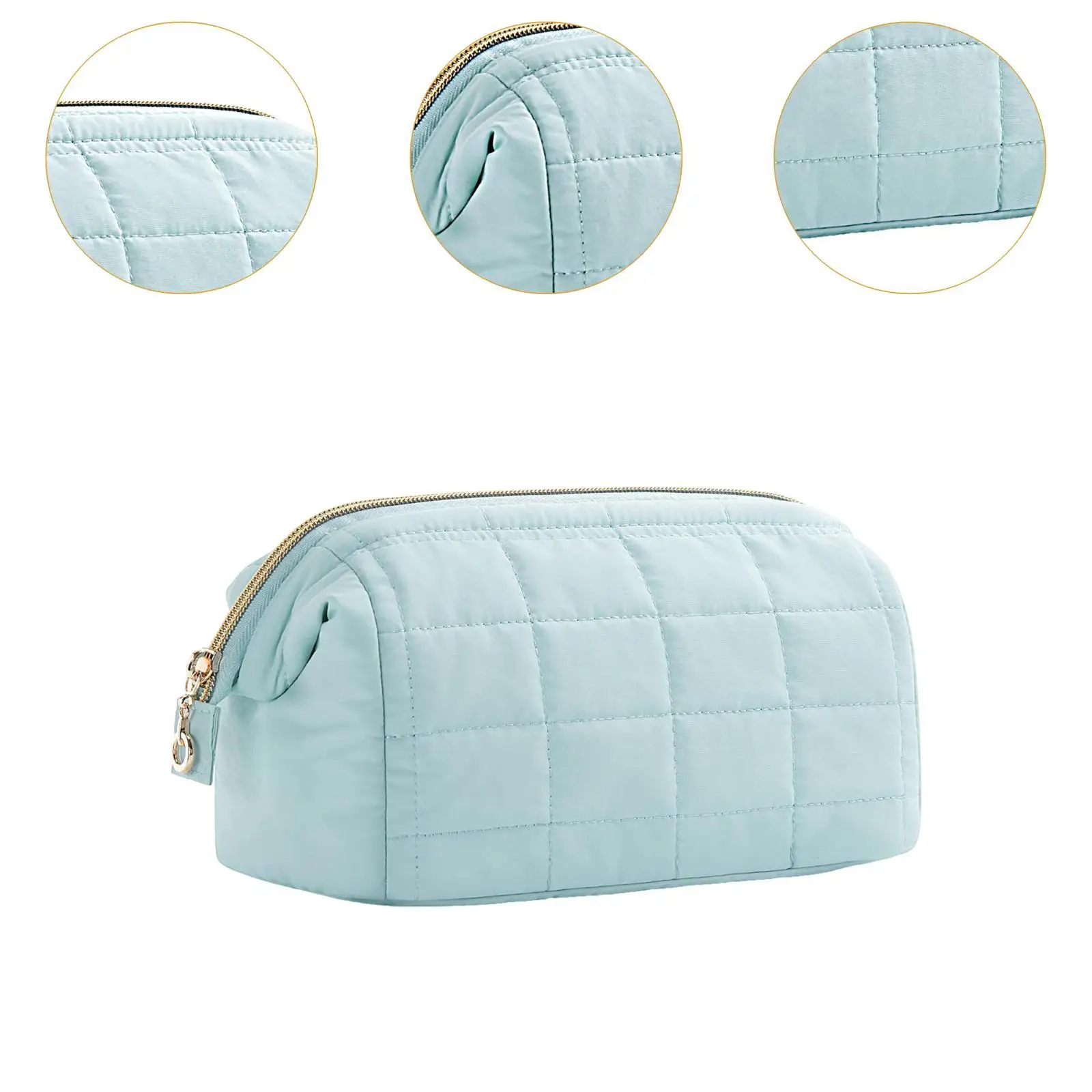 Gewatteerde make-uptas Katoenen make-uptas Ritssluiting Reismake-uptas Lippenstift