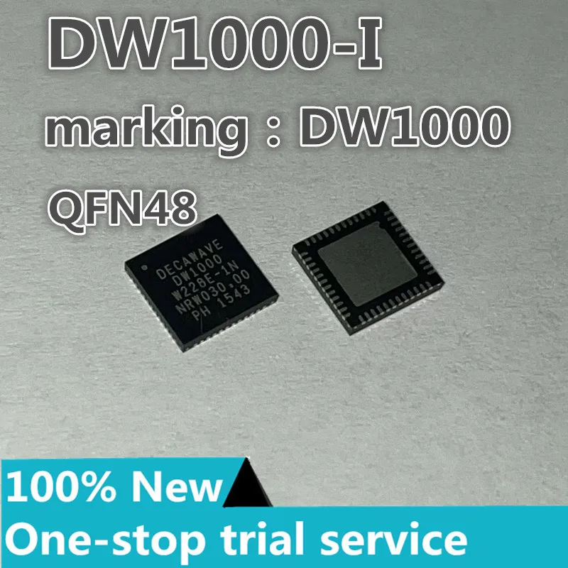 2-20PCS DW1000-I-TR13 DW1000-I-ITR7 DW1000 QFN48 UWB transceiver IC Ethernet transceiver original stock