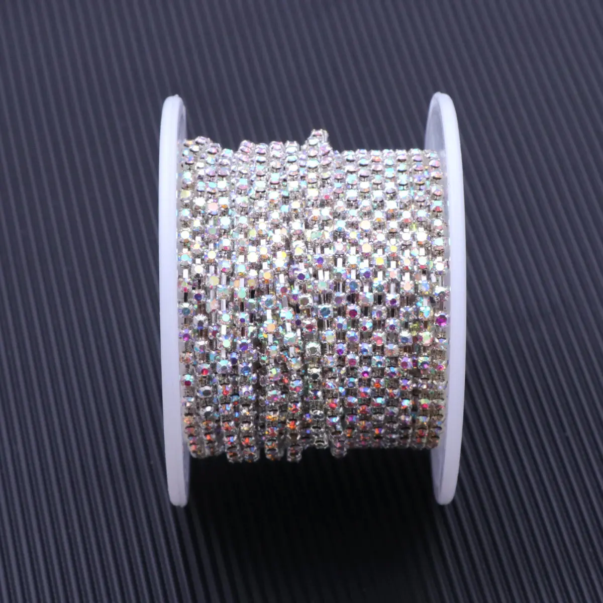 

10 ярдов блестящей цепочки со стразами для рукоделия, декоративная отделка для свадебных платьев, хрустальная цепочка на клейкой основе, аксессуар для шитья, изготовление украшений