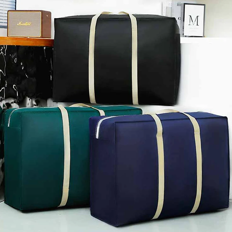 Large Capacity Clothes Storage Bags Non-woven Fabric Durable Move House Luggage Clothing Pack Bag Wardrobe Sorting Organizer