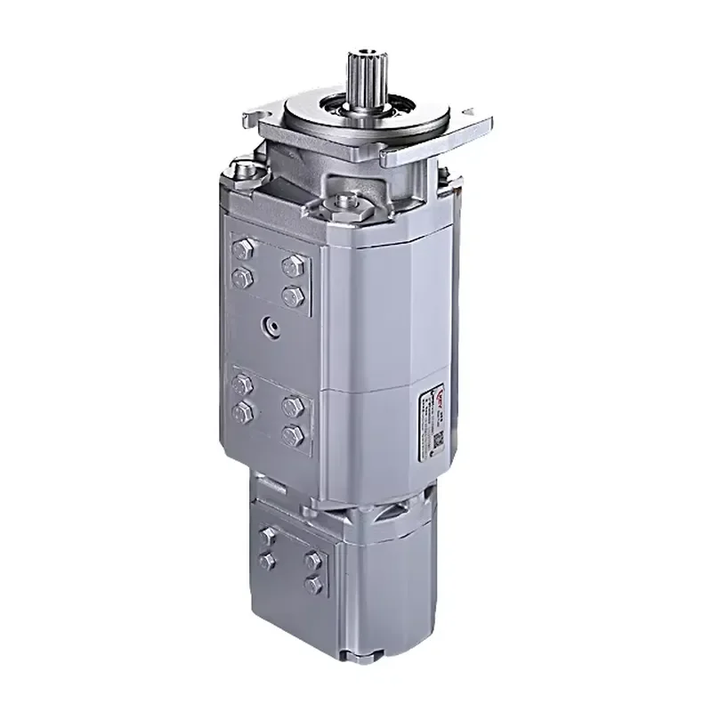High Quality Standard Hydraulic Triple Gear Pump Customized Color 1 Year Warranty Competitive Price For Industrial Machinery