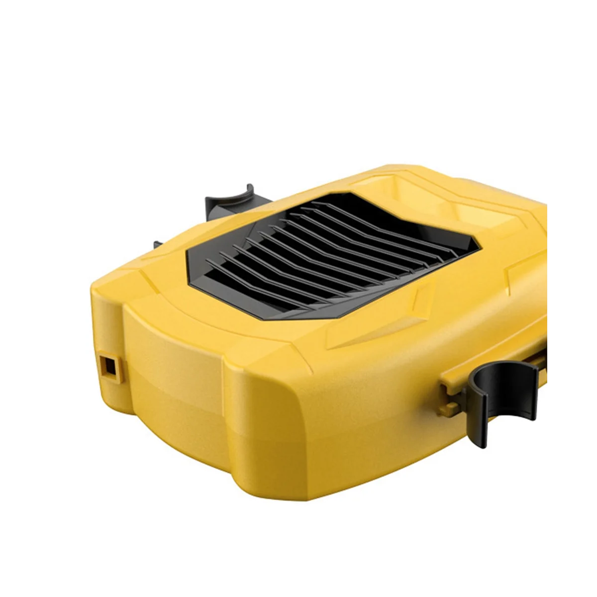 New Car Back Seat-Cooling Fan 3 Speed Adjustable BackSeating Ventilation Sheet Fan USB Rechargeable Air Fan Yellow