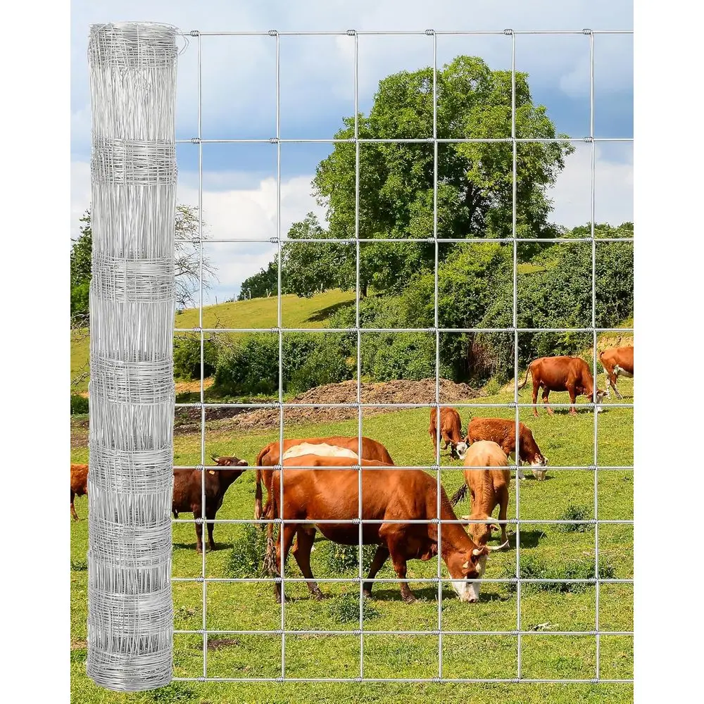 

Сверхмощное оцинкованное проволочное ограждение для защиты скота, коз, оленя и двора — устойчивый к ржавчине наружный корпус