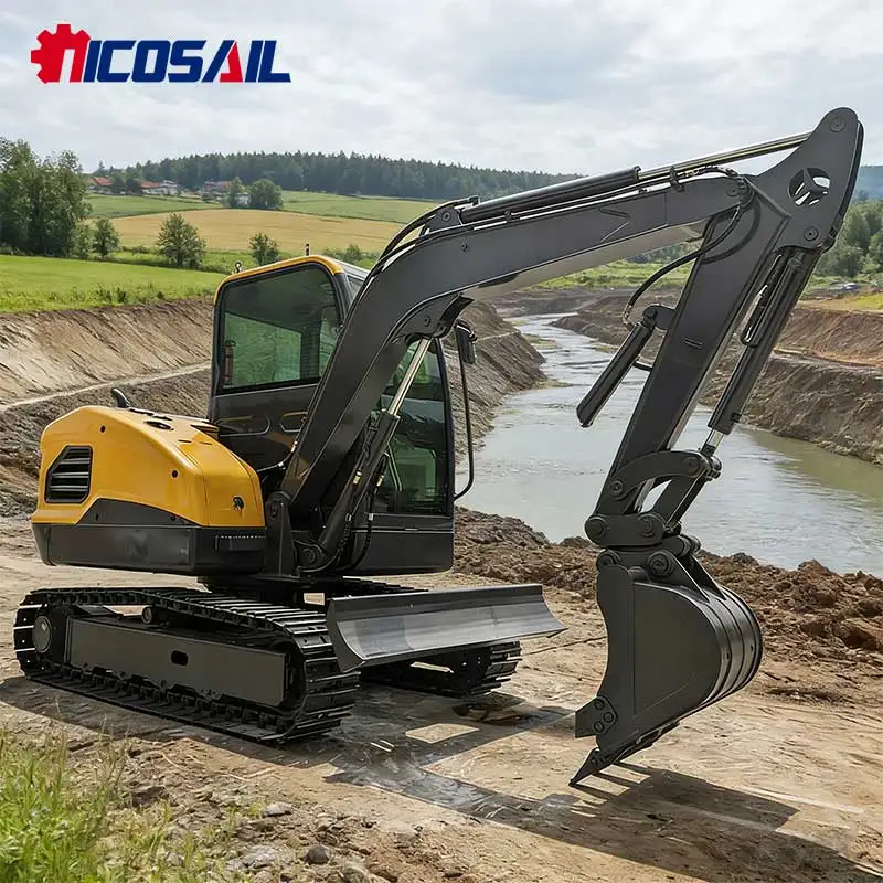 Multi-Functional Industrial Mini Excavator - For Farm Terrain, Construction Digging & Orchard Projects