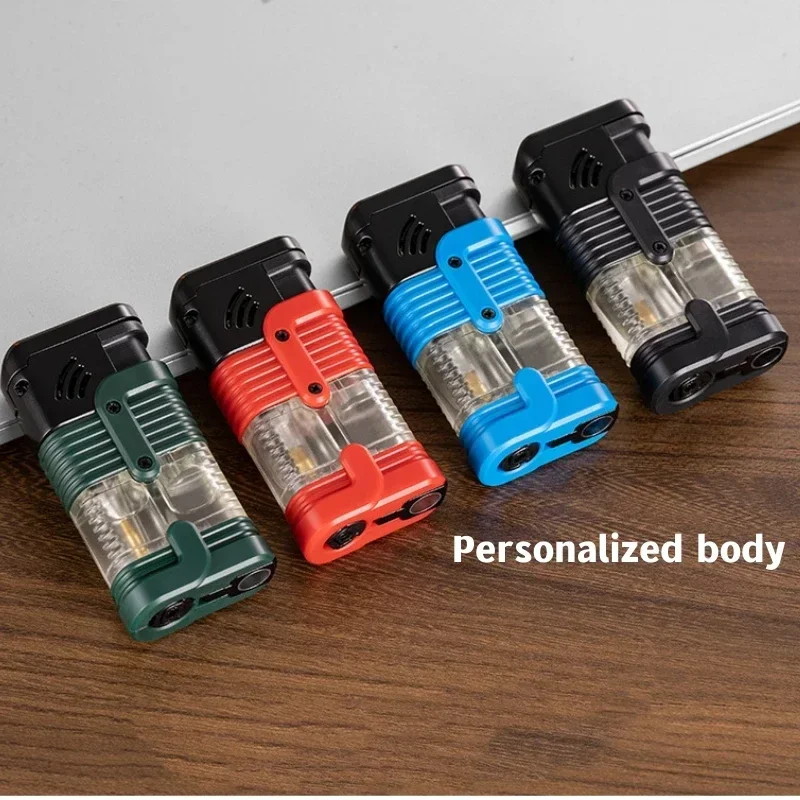 

New Turbine WindProof Lighters Butane Gas Direct Charge Metal Torch Home Kitchen Gas Stove Outdoor Camp Barbecue Cigar Ignition