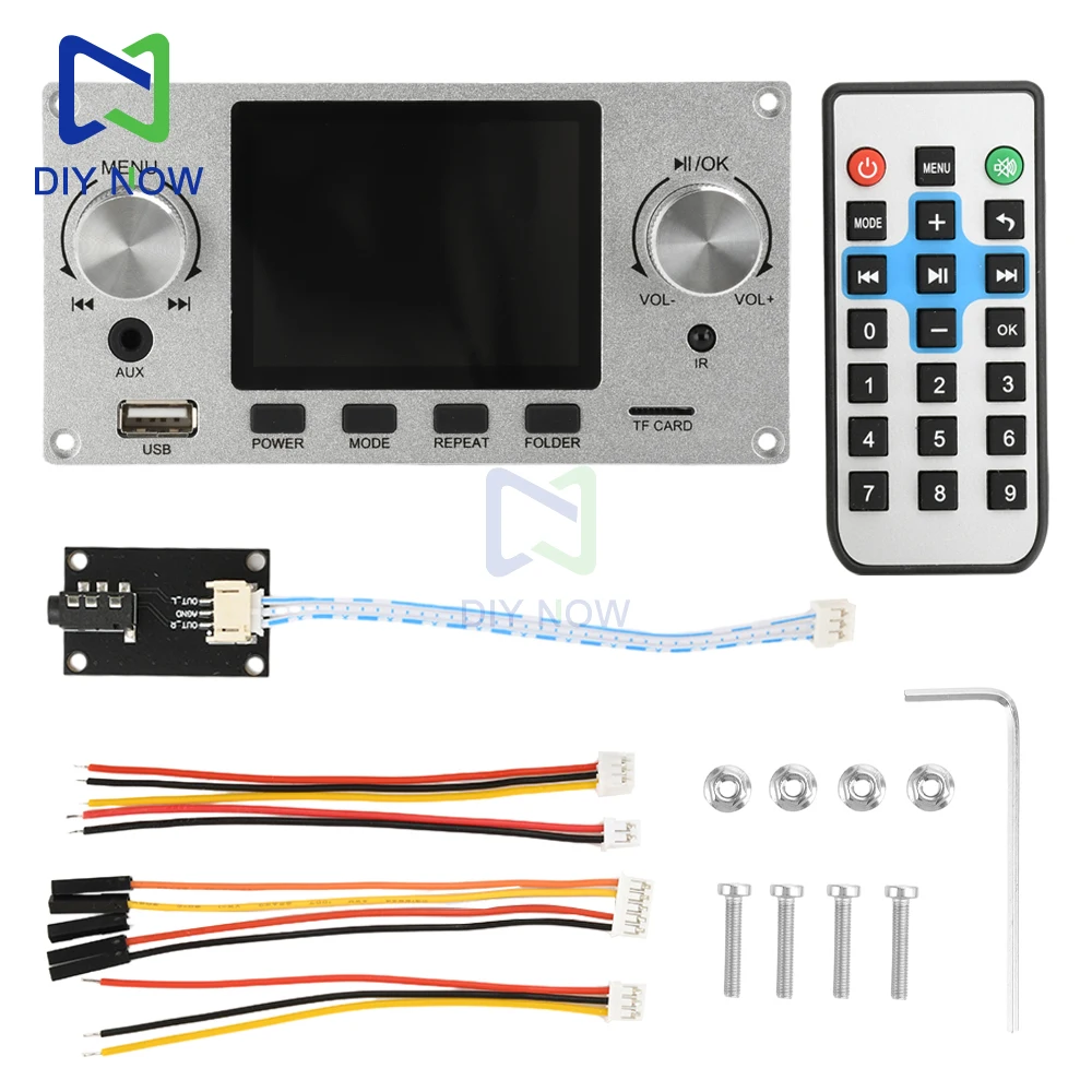 

2.8 Inch TFT Color Screen Lossless Audio Decoding Board Module Support I2S Digital Audio Output Player TF USB Call