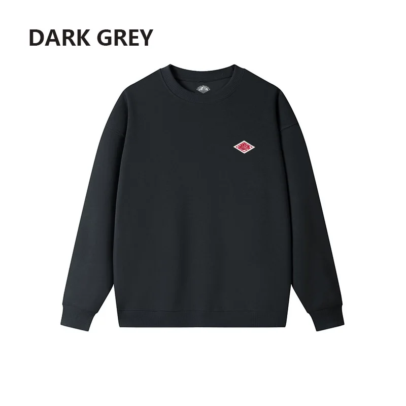 2025, nach Japan exportiert, Frühlings-dünnes Sweatshirt für Männer/Frauen, gleiche Stickerei, Marke, Baumwolle, O-Ausschnitt, lange Ärmel, lockere Trainingsanzug-Oberteile