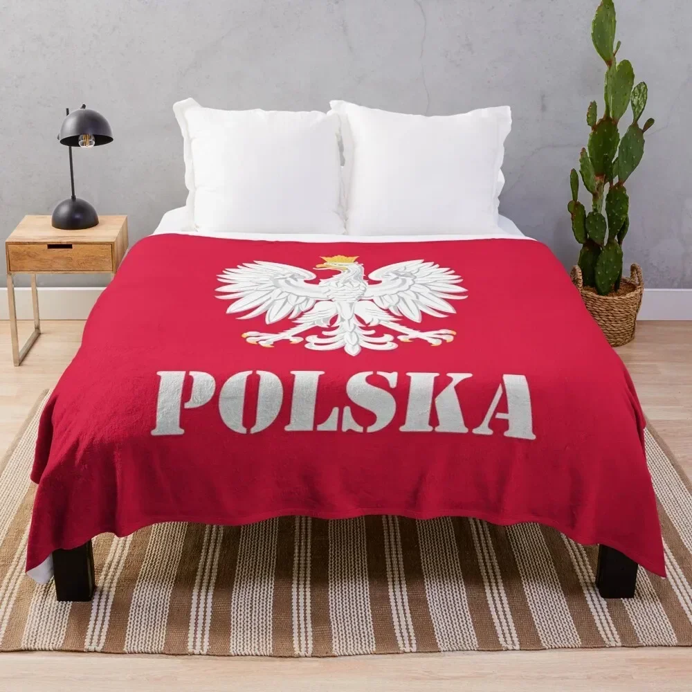 

Poland Polish Flag - Polish Eagle Throw Blanket Fashion Sofas Decorative Sofa Blankets Hairys Baby Hair Blankets