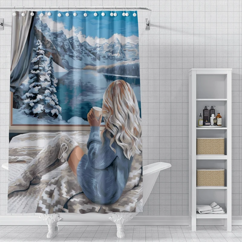 home shower curtains for bathroom waterproof fabric Modern Nordic style bathroom Curtains modern shower curtain 180x200 240x200