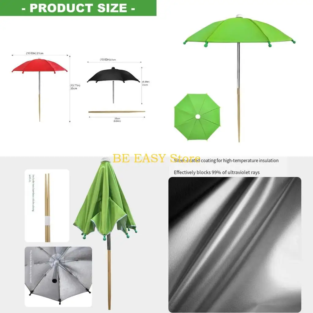 E28F Shades Umbrellas For Plant Adjustable Height Garden Plant Parasols Shades Waterproofed Parasol Gardening Accessory