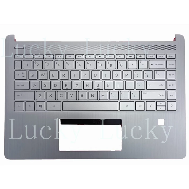 f FOR HP X360 14-DQ 14S-FR FQ TPN-Q221 Keyboard Palmrest Upper Case wi/Finger hole