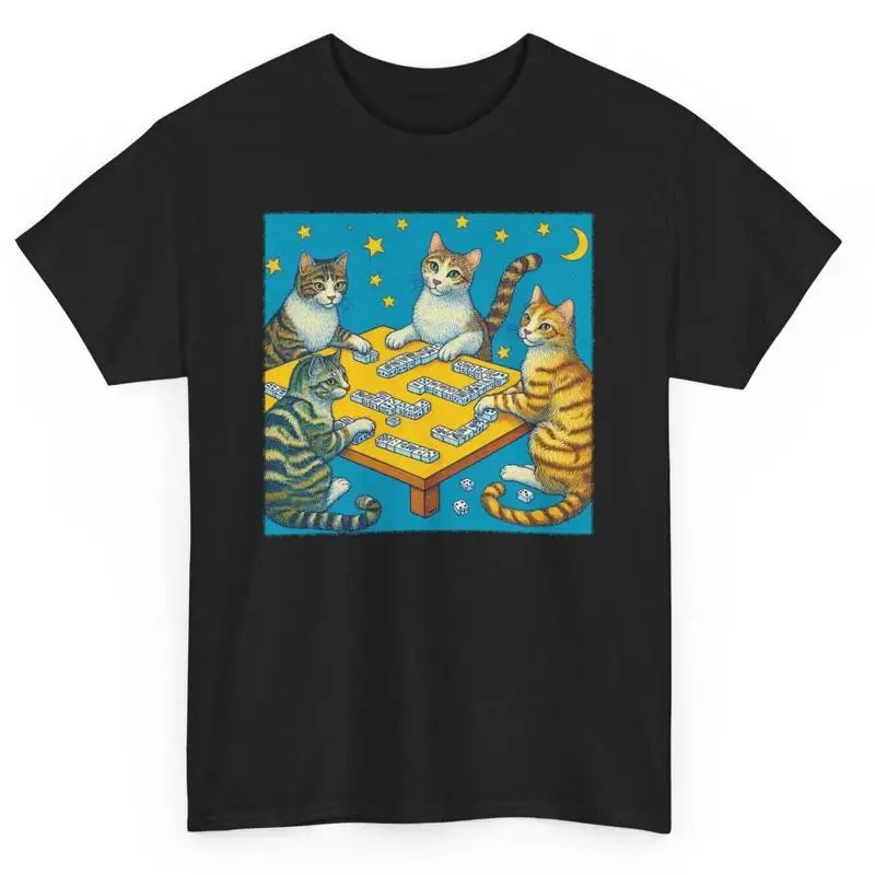 القط الفني يلعب عشاق تي شيرت جونغ